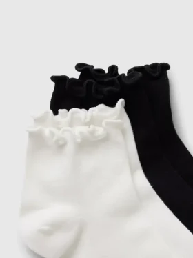 Chaussettes courtes à bord volanté (lot de 2)