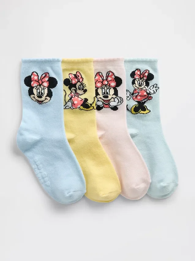 Chaussettes courtes Minnie Mouse GAP × Disney pour tout-petits (lot de 4)