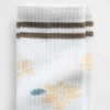 Chaussettes courtes à motif floral