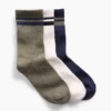 Chaussettes courtes pour enfants style « varsity » (lot de 3)
