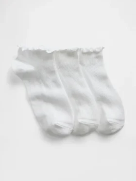 Chaussettes courtes à volants pour enfants (lot de 3)
