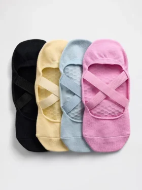 Chaussettes invisibles antidérapantes (lot de 4)