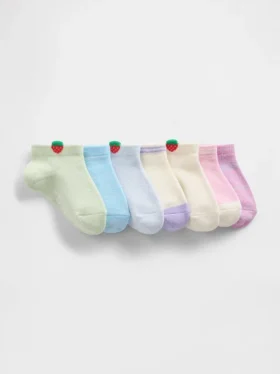 Chaussettes invisibles « Fraise » pour Bébé & Enfant (lot de 7)