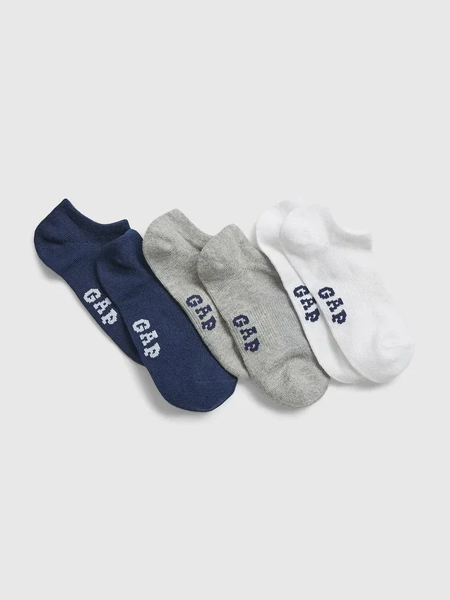 Chaussettes invisibles pour enfants avec Gap Logo (lot de 3)