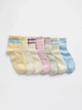 Chaussettes mi-mollet amples pour enfants (lot de 7)