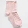 Chaussettes mi-mollet en pointelle