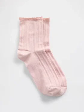 Chaussettes mi-mollet en pointelle