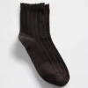 Chaussettes mi-mollet en pointelle