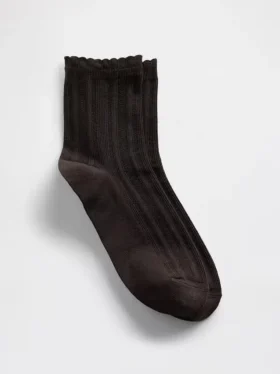 Chaussettes mi-mollet en pointelle