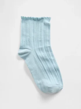 Chaussettes mi-mollet en pointelle