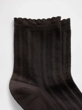 Chaussettes mi-mollet en pointelle
