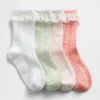 Chaussettes mi-mollet en pointelle à bordure en dentelle pour Bébé & Enfant (lot de 4)