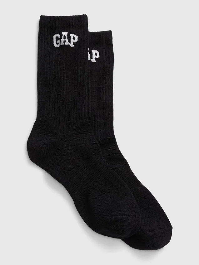 Chaussettes mi-mollet à logo sportif
