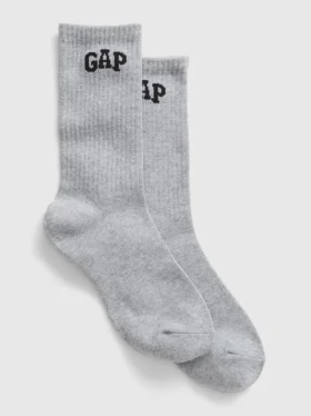Chaussettes mi-mollet à logo sportif