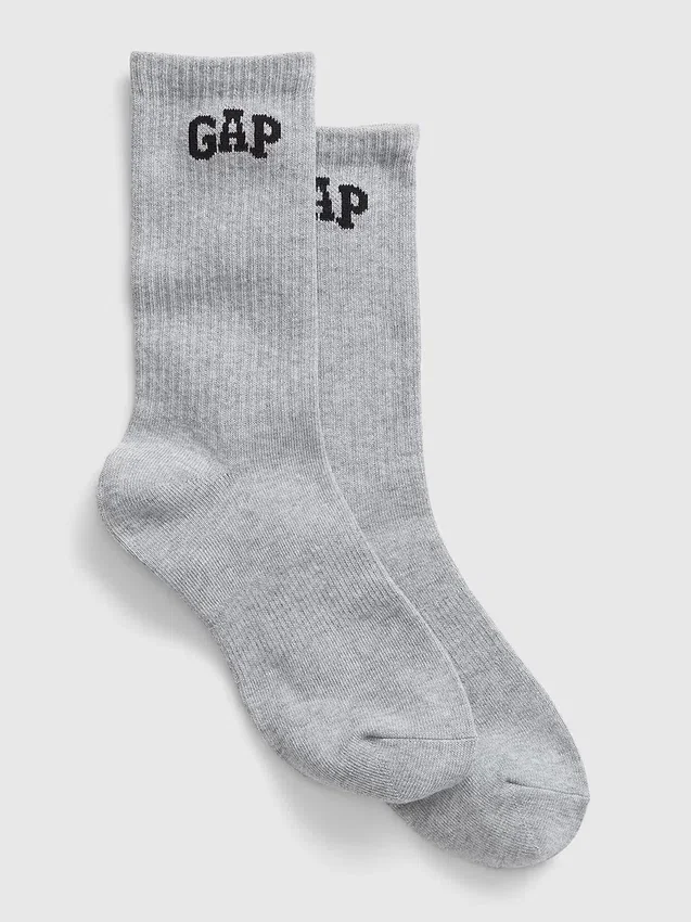 Chaussettes mi-mollet à logo sportif