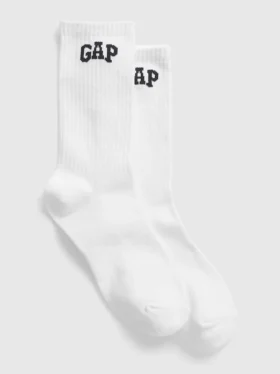 Chaussettes mi-mollet à logo sportif