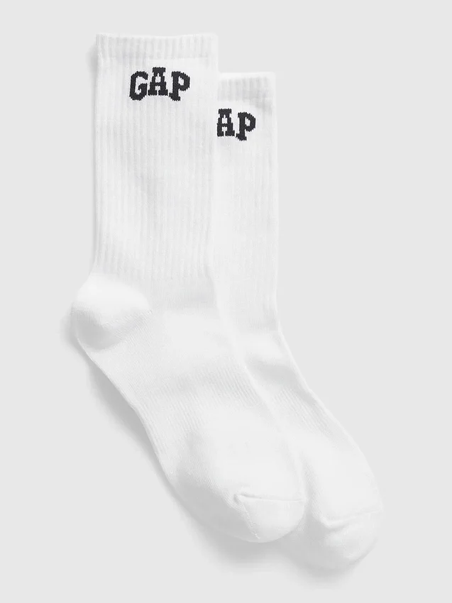 Chaussettes mi-mollet à logo sportif