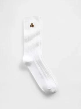 Chaussettes mi-mollet à mailles torsadées Brannan Bear