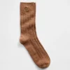 Chaussettes mi-mollet à mailles torsadées Brannan Bear