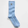 Chaussettes mi-mollet à mailles torsadées Brannan Bear