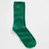 Chaussettes mi-mollet à mailles torsadées Brannan Bear