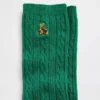 Chaussettes mi-mollet à mailles torsadées Brannan Bear