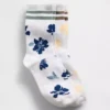 Chaussettes mi-mollet à motif floral pour enfants