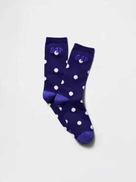 Chaussettes mi-mollet à pois avec logo Gap × Awake Ny