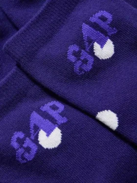 Chaussettes mi-mollet à pois avec logo Gap × Awake Ny