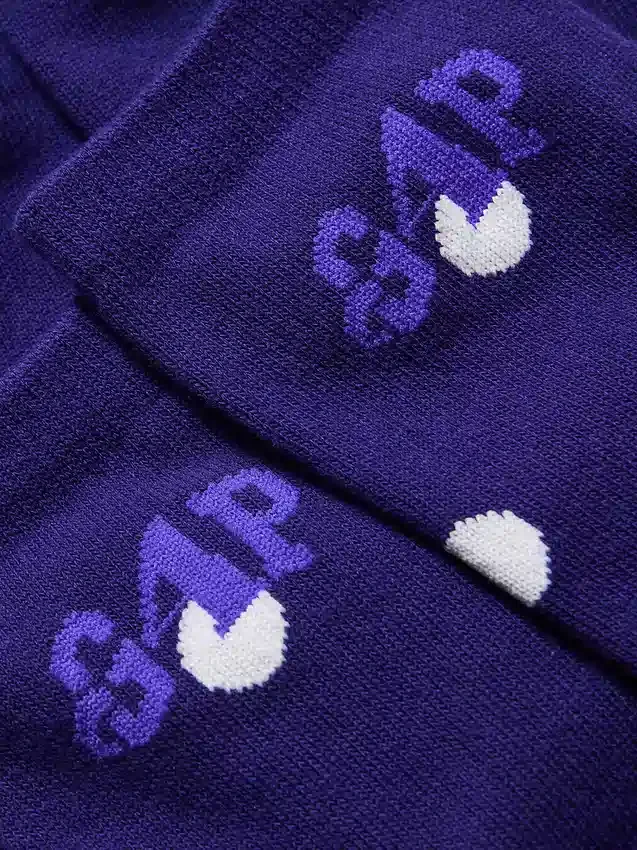 Chaussettes mi-mollet à pois avec logo Gap × Awake Ny