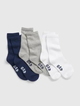 Chaussettes mi-mollet pour enfants (lot de 3)