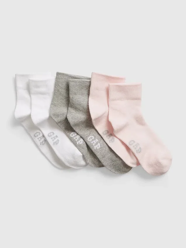 Chaussettes mi-mollet pour enfants (lot de 3)