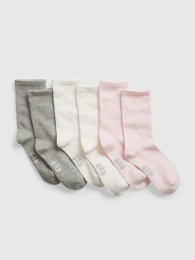 Chaussettes mi-mollet pour enfants (lot de 3)