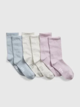 Chaussettes mi-mollet pour enfants (lot de 3)