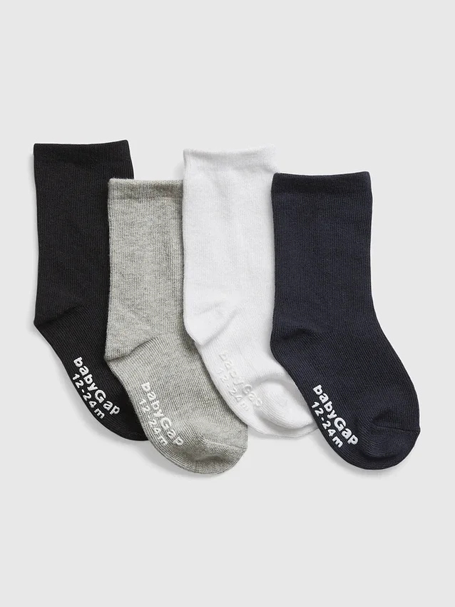 Chaussettes mi-mollet pour tout-petits (lot de 4)