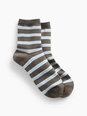 Chaussettes mi-mollet rayées