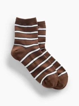 Chaussettes mi-mollet rayées