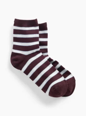 Chaussettes mi-mollet rayées