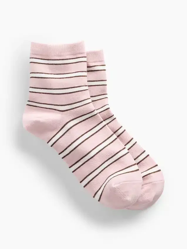 Chaussettes mi-mollet rayées