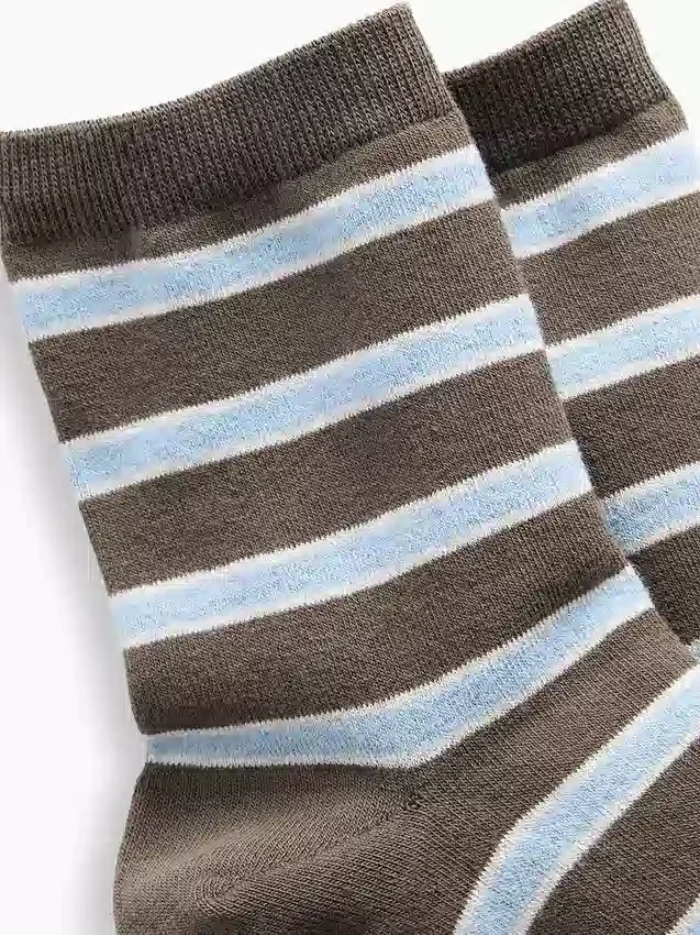 Chaussettes mi-mollet rayées