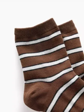 Chaussettes mi-mollet rayées
