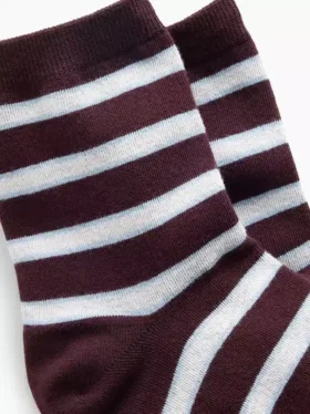 Chaussettes mi-mollet rayées