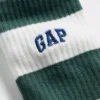 Chaussettes mi-mollet à rayures rugby et logo