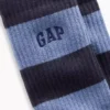Chaussettes mi-mollet à rayures rugby et logo