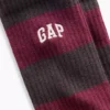Chaussettes mi-mollet à rayures rugby et logo