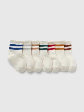 Chaussettes mi-mollet à rayures « Varsity » pour Bébé & Enfant (lot de 7)