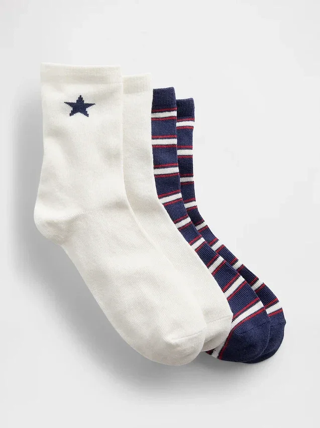 Chaussettes mi-mollet Star pour enfants (lot de 2)