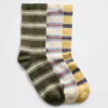 Chaussettes à rayures pour enfants (lot de 3)