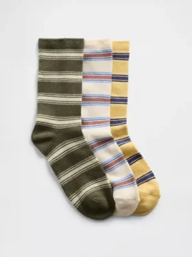 Chaussettes à rayures pour enfants (lot de 3)