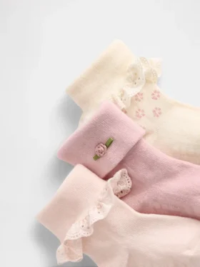 Chaussettes à revers pour bébé (lot de 3)